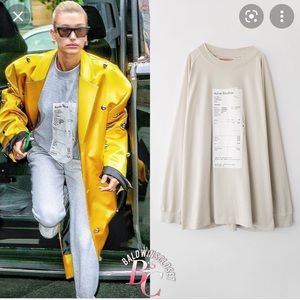 Acne Studios Long Sleeve Receipt Shirt